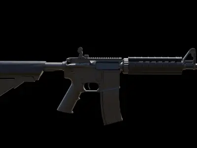 M4A1 rifle 3D model buy