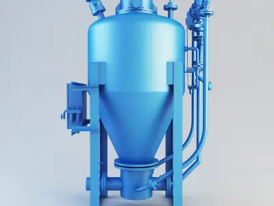 Master conical pump Low-poly 3D model