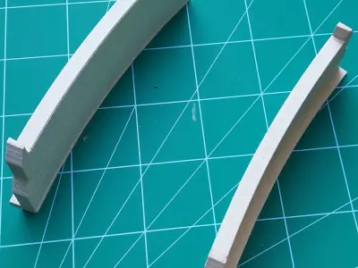 Viaduct Curved 20-degree 1-87 FDM 3D print model