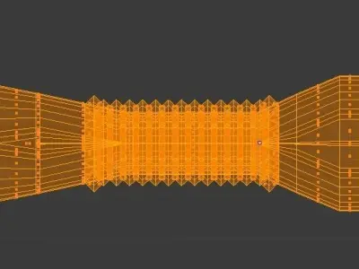 White Gold Sword Low-poly 3D model