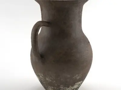 Claypot ancient greek jug 3D model