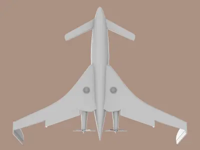 Beech Starship 3D print model