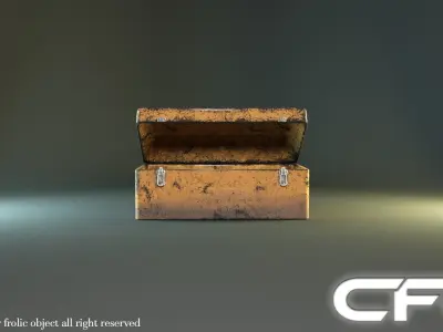 Chest cfo Low-poly 3D model