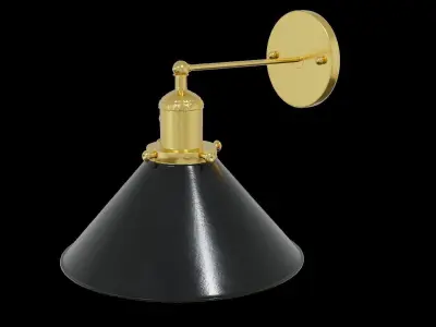 Lamp industrial style 3D model