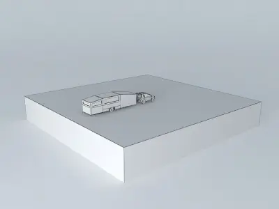 sketchyphysics  smart car pulling a 5th wheel Free 3D model