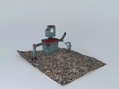 Dead Robot Free 3D model