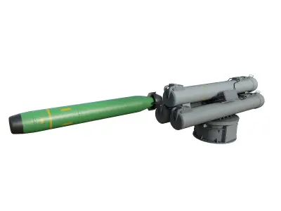 B515 3  ILAS 3 Torpedo Tubes 3D model