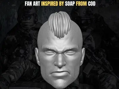 Soap Collection  Fan Art Heads 3D print model