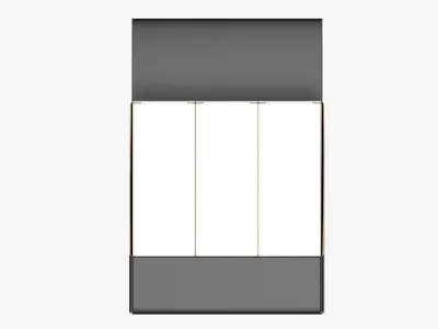 Paper boxes on tray set 3D model