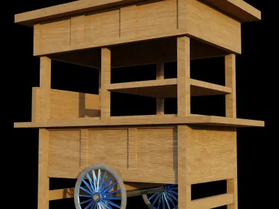 cart 3d model  3D model