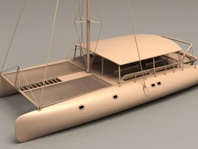 Catamaran 3D model