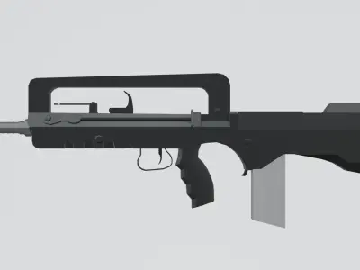 FAMAS low poly stylised Low-poly 3D model