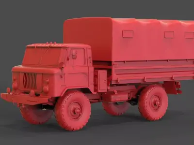 Gaz 66 Tend 3D print model