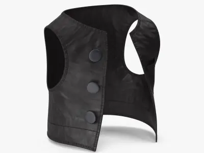 Cartoon Vest Black 3D model