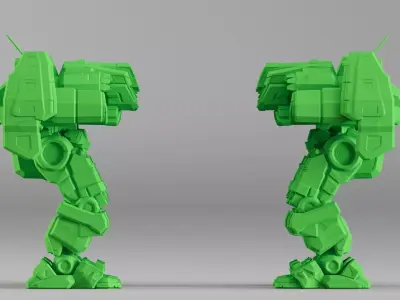 S00040 Sci-Fi Mech Walker 3D print model