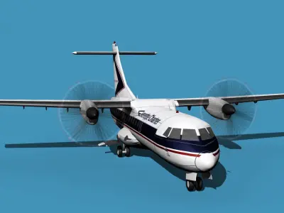 ATR-42-320 Everette Charter 3D model