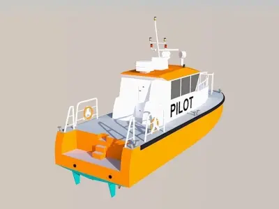 Pilot Boat 3D model purchase