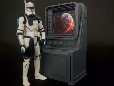 Sci Fi Computer Console 7 3D print model