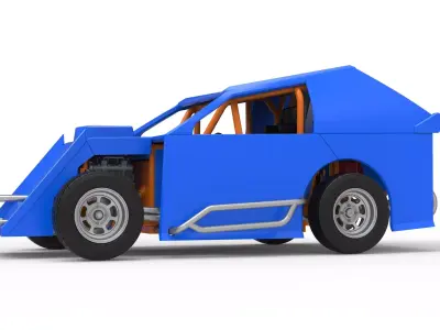Mod Lite Race car Scale 1 to 25 3D print model