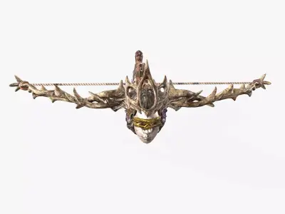 Crossbow 03 Low-poly 3D model