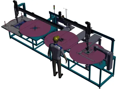 automatic sewing machine 3D model