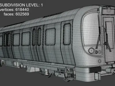 London metro locomotive S8 3D model