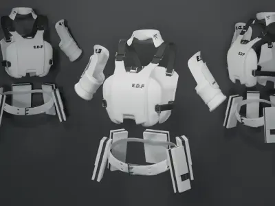 Armor three body 3D model