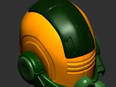 helmet high poly sculpt 3d printable 3D model 3D model