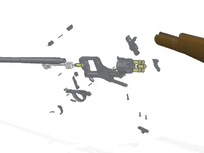 Mauser Zig-Zag carbine 3D model