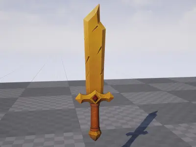 Copper Sword - Game Ready Weapon Low-poly 3D model