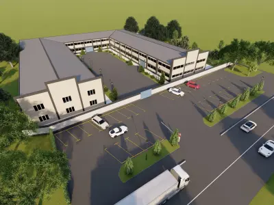 industrial building 3D model