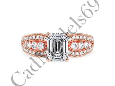 Engagement Ring43 3DM Model with 28 IMAGES and 7 VIDEOS 3D print model