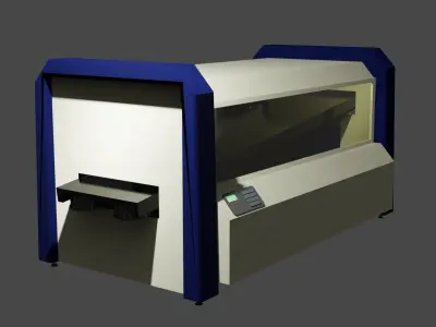 Wave Soldering Machine  Low-poly 3D model