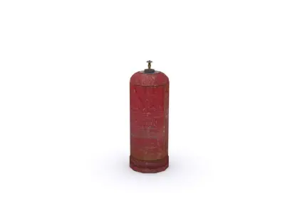 gas-cylinder fire extinguisher Free low-poly 3D model