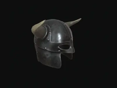 Viking helmet Low-poly 3D model purchase