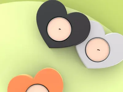 Heart Candle Holder - Romantic Tealight Holder Free 3D print model