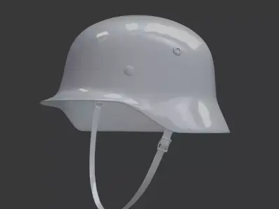 Steel Helmet 3D Printable  3D print model