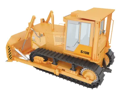 bulldozer Low-poly 3D model