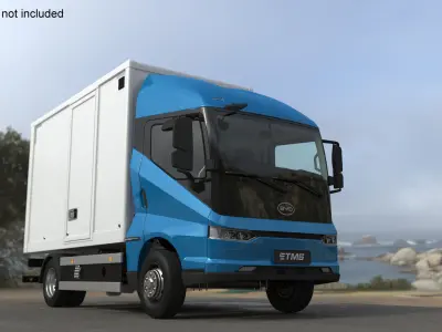 Electric Truck BYD ETM6 Blue 3D model