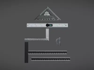 Office Tools 02 Low-poly 3D model