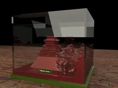 Chinese ancient house 3D model shop