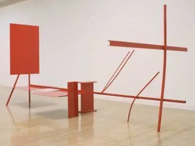 Anthony Caro red sculpture Free 3D model