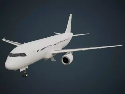 Airliner 1A Untextured 3D model