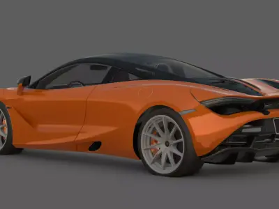 2017 McLaren 720S 3D Model  Supercar Revolution 3D model