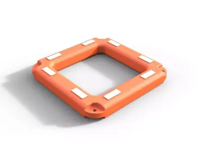 life raft square 3D print model