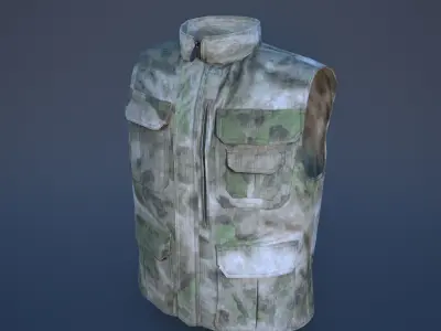 military vest Low-poly 3D model shop