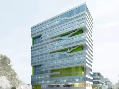3Dmax fashion city commercial square building 276 3D model