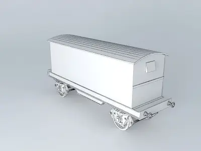Eco Rail Track Box Van Dummy Old Steam Days Free 3D model