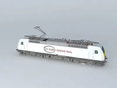 Bombardier - TRAXX F140 MS / Euro Cargo Rail livery Free 3D model