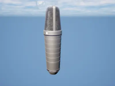 High Quality Studio Microphone - NewmannU87 3D model